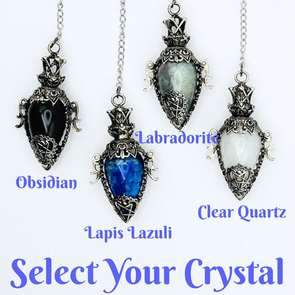 Hecate's Key Crystal Pendulum