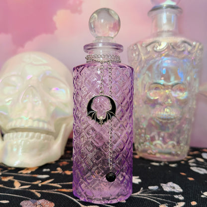 Purple Glass Halloween Moon Water Ritual Kit