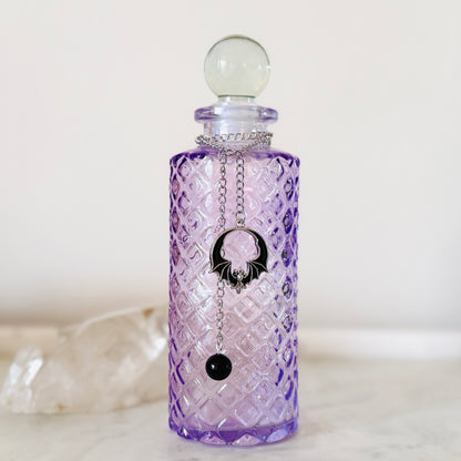 Purple Glass Halloween Moon Water Ritual Kit