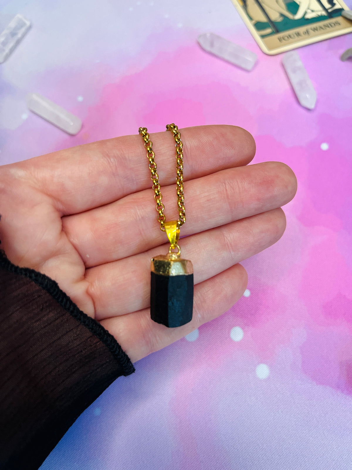 Raw Tourmaline Necklace