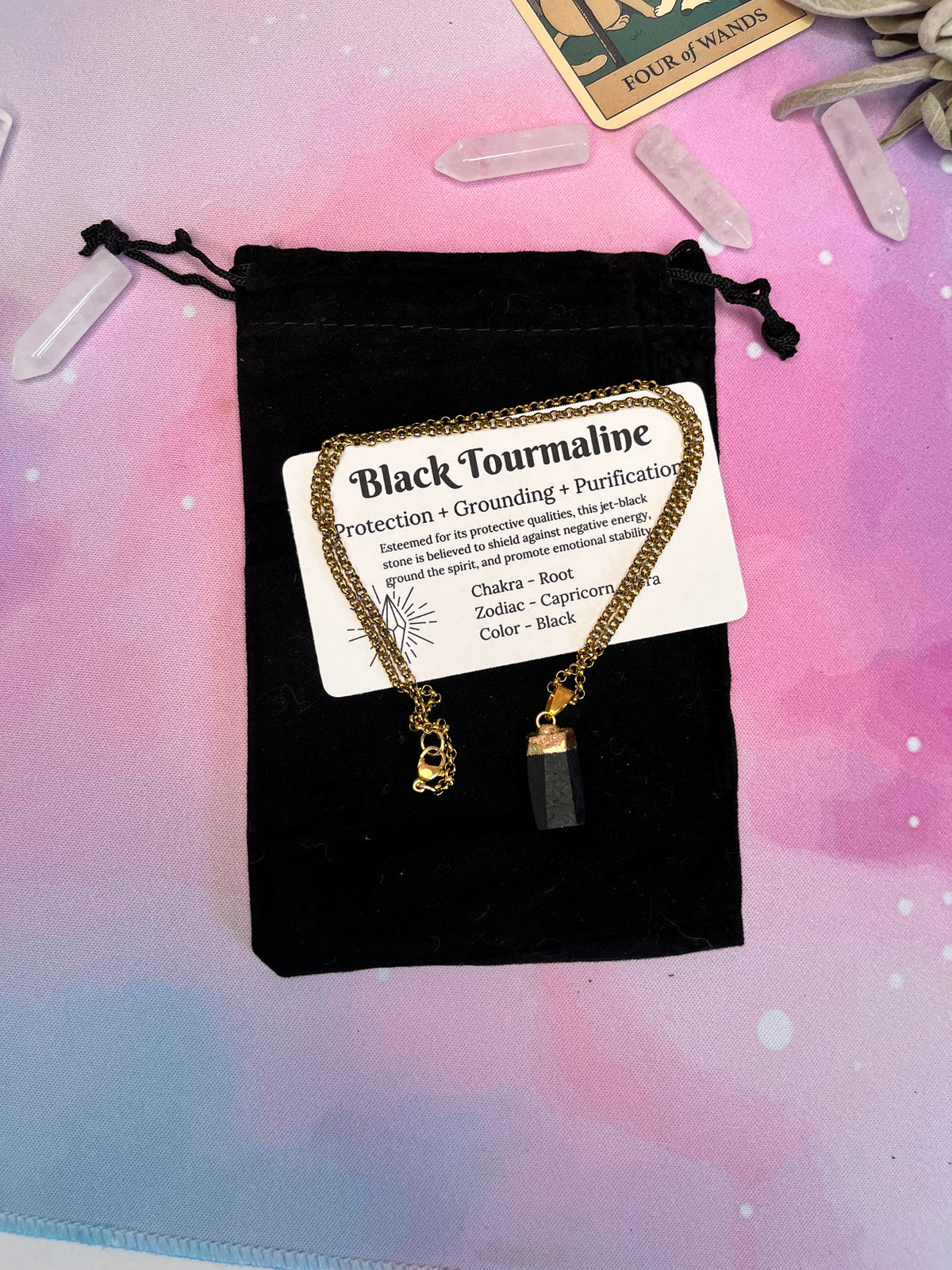 Raw Tourmaline Necklace