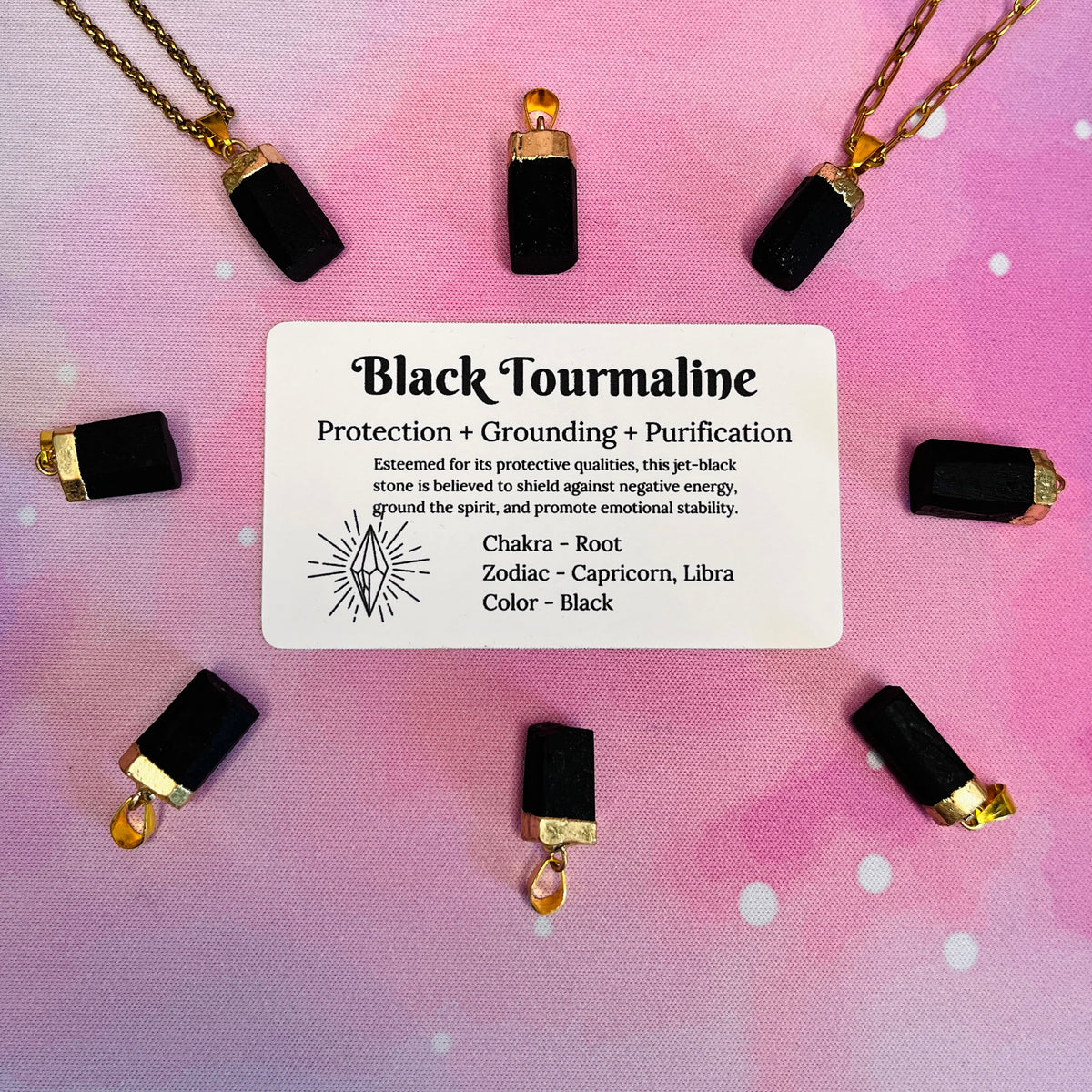 Raw Tourmaline Necklace