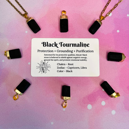 Raw Tourmaline Necklace