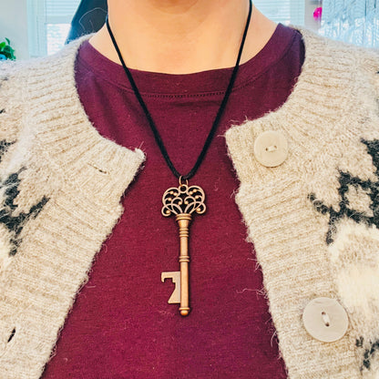 Hecate's Necklace Key Set - 5 Keys with 18" Black Satin Cord