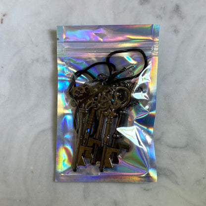 Hecate's Necklace Key Set - 5 Keys with 18" Black Satin Cord