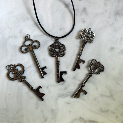 Hecate's Necklace Key Set - 5 Keys with 18" Black Satin Cord