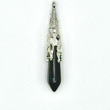 Baroque Crystal Pendulum with Silver Key Charm