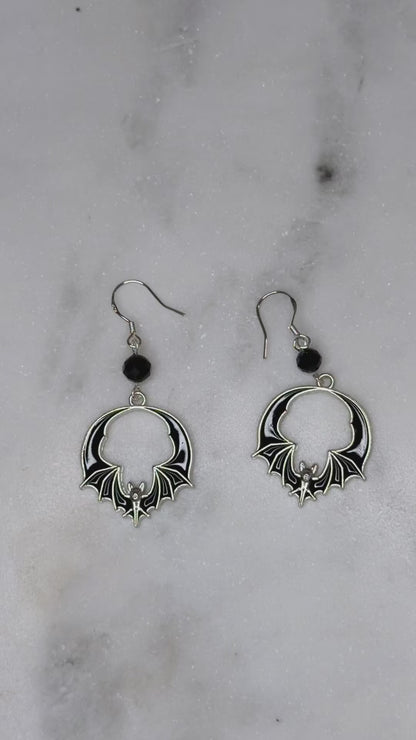 Limited Edition: Samhain Bat Charm Earrings